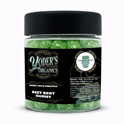Beet Root Gummies - Green Apple Pinapple - Yoder's Organics