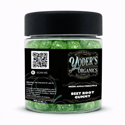 Beet Root Gummies - Green Apple Pinapple - Yoder's Organics