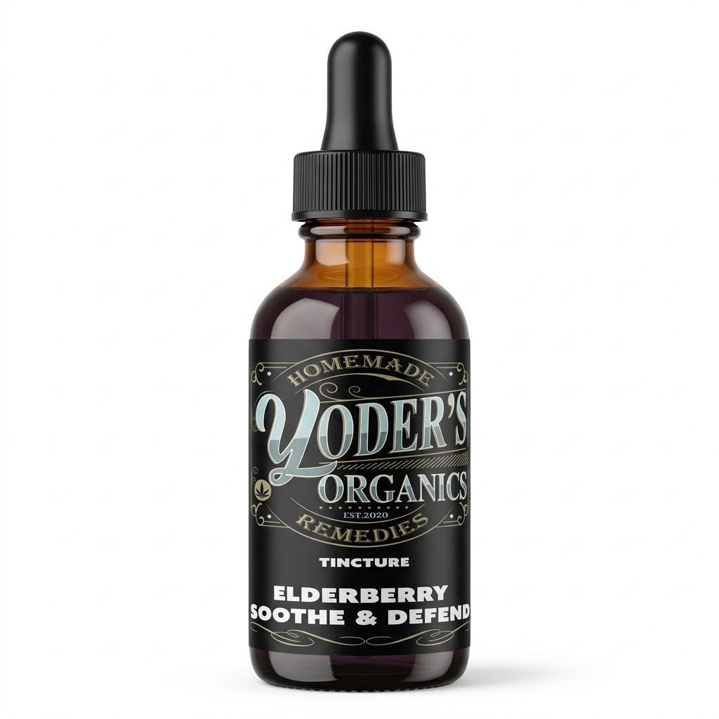 Elderberry Soothe & Defend Herbal Tincture - Yoder's Organics