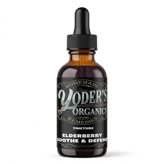 Elderberry Soothe & Defend Herbal Tincture - Yoder's Organics