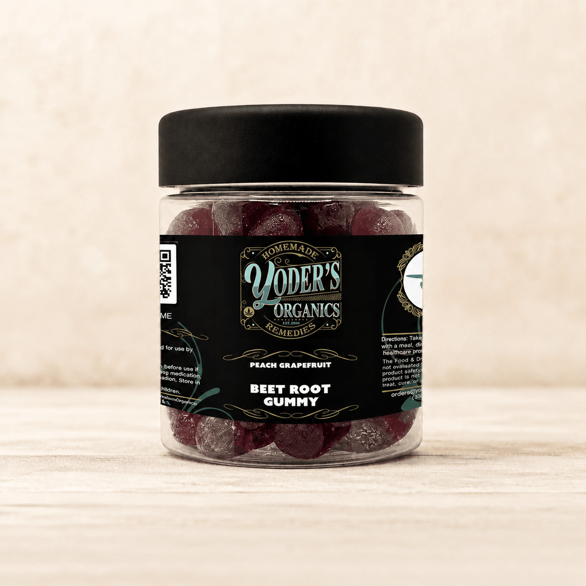Peach Grapefruit beet root gummies from the Essentials Trio bundle