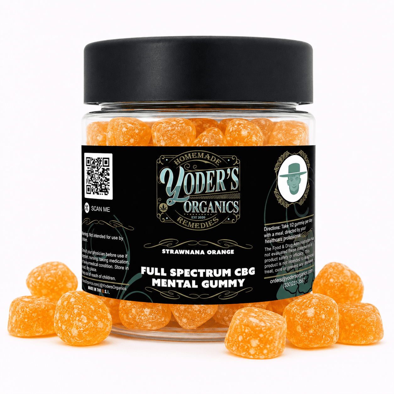 Full Spectrum CBG Mental Gummies - Yoder's Organics
