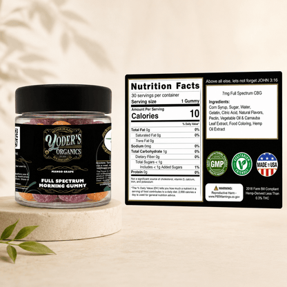 Full Spectrum Morning Gummies - Yoder's Organics