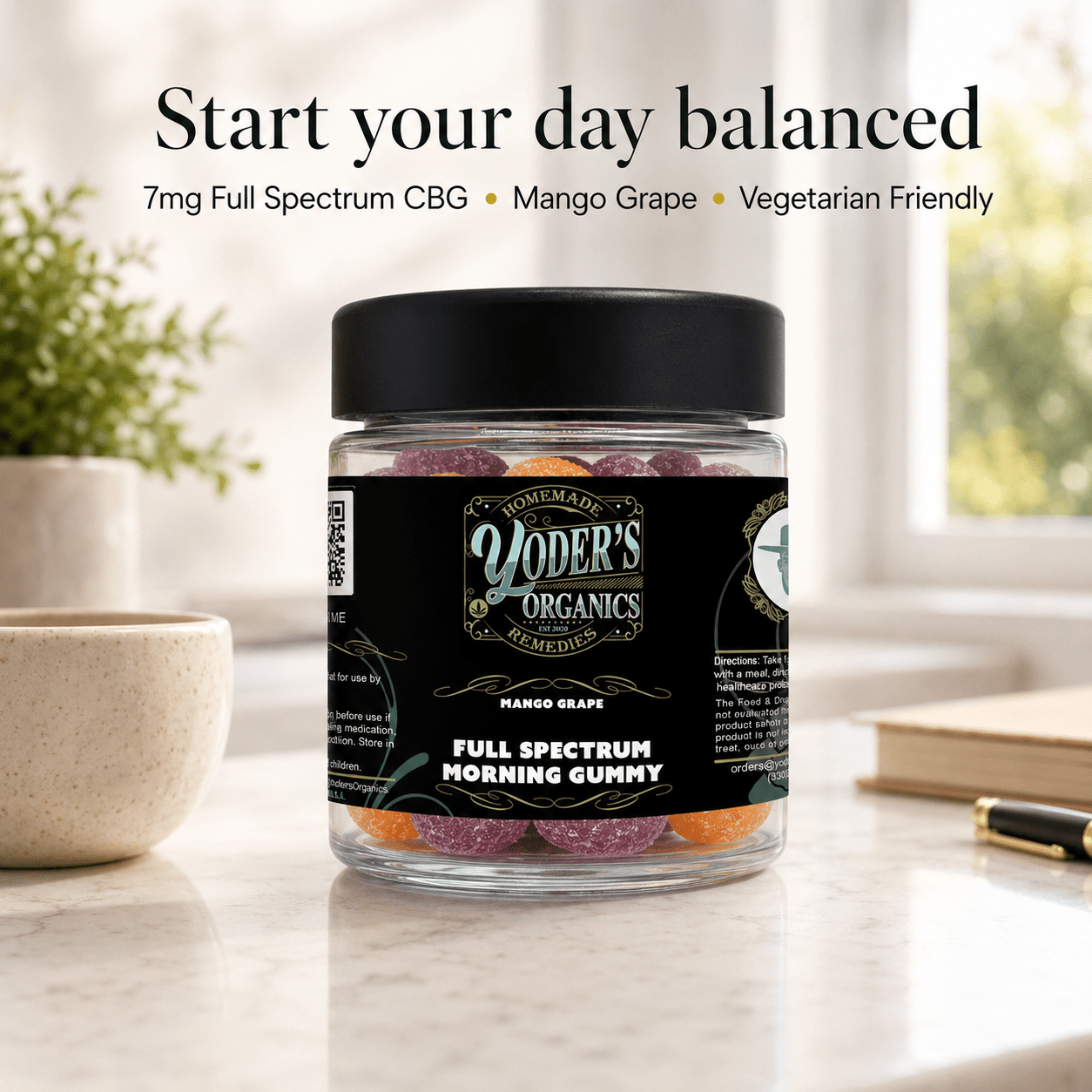 Full Spectrum Morning Gummies - Yoder's Organics