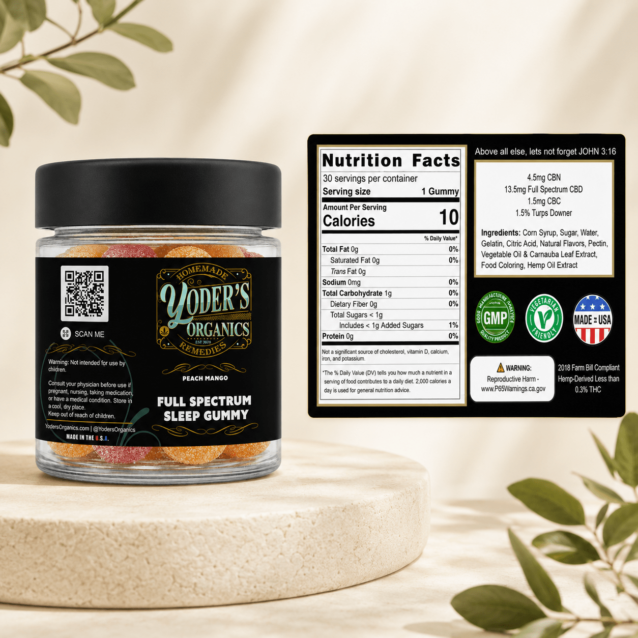 Full Spectrum Sleep Gummies - Yoder's Organics